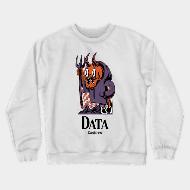 Proud Data Engineer Crewneck Sweatshirt by ArtDesignDE